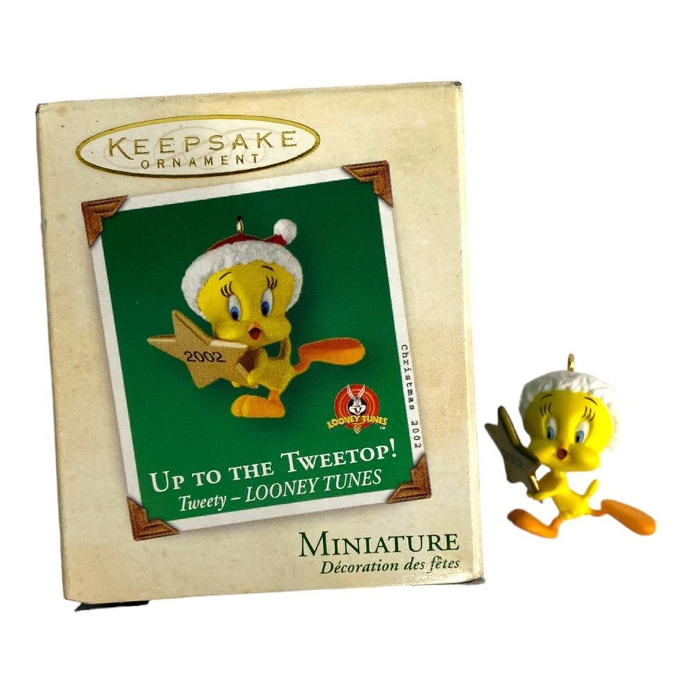 Hallmark Keepsake 2002 Vintage Miniature Looney Toons Up to the Tweetop Ornament